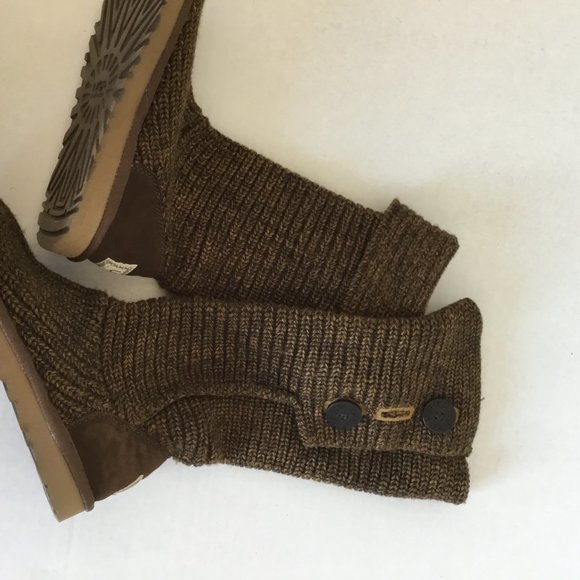 Ugg Brown Sweater Boot Size 7 - Picture 4 of 7